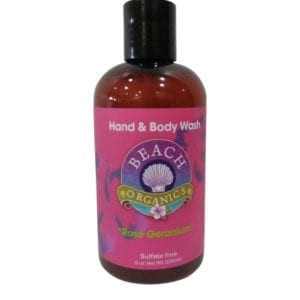 Rose Geranium All Natural Body Wash by Beach Organics Skin Care